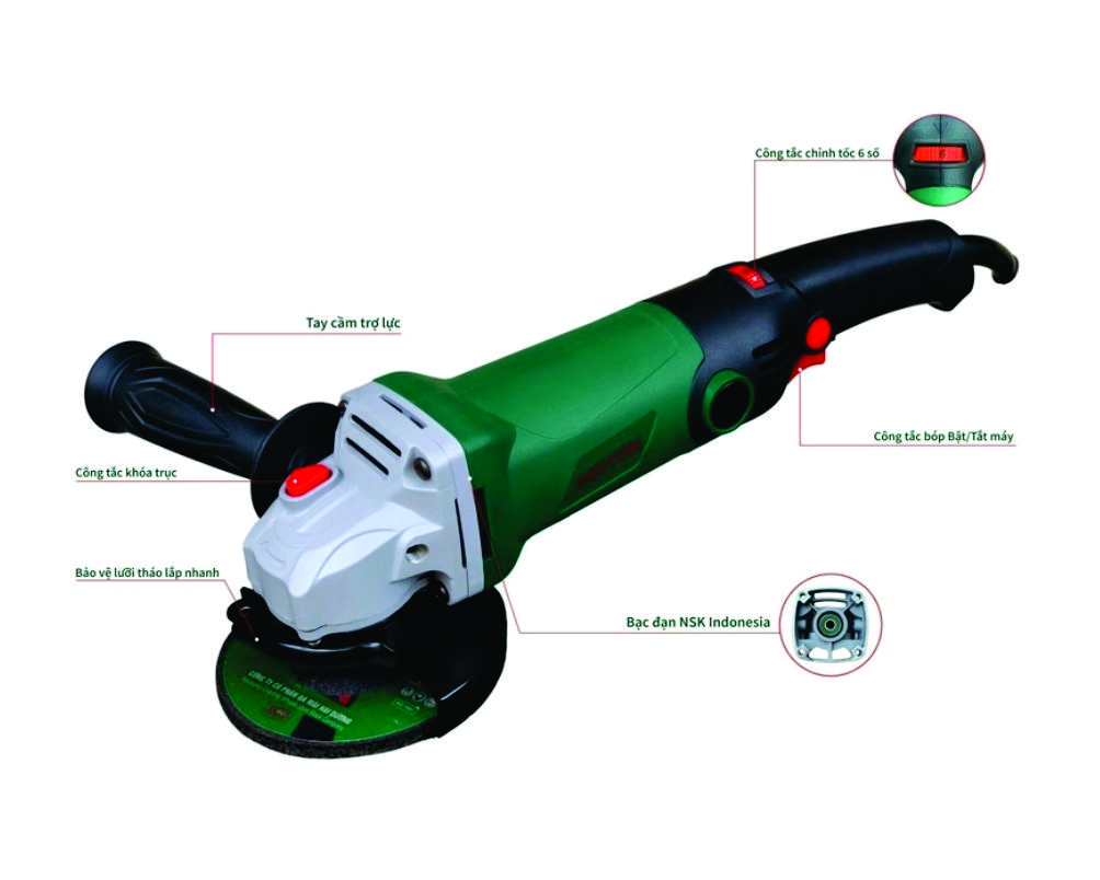 Máy mài DK-AG950S (tay dài CT)